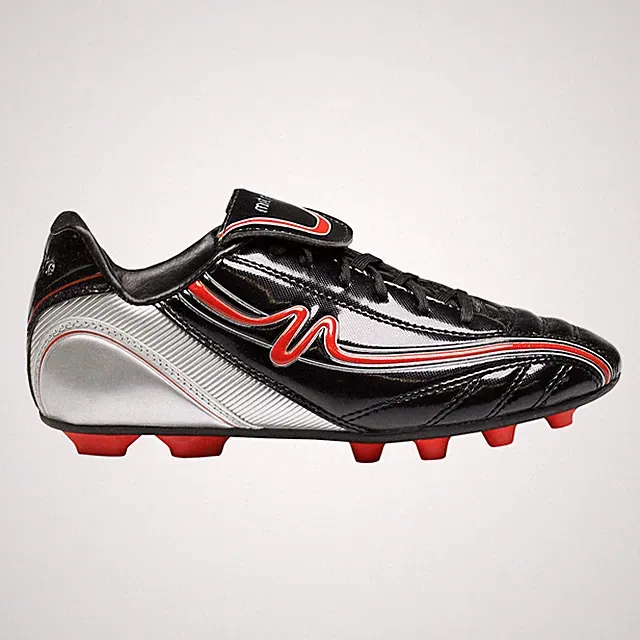 Mitre Valhalla II Junior Soccer Cleats - Black, Red (NEW)