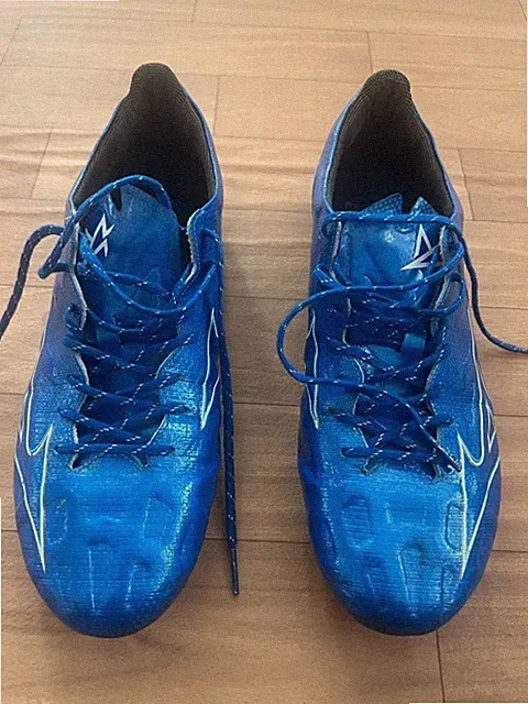 Mizuno Alpha 2 Elite Soccer Cleats Football Boots Blue US 9.5 FG AG Speed Shoes