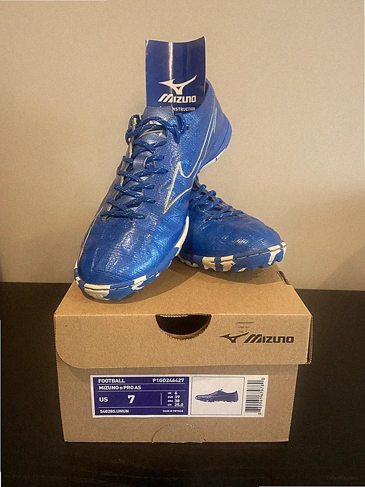 Mizuno Alpha Pro AS P1GD246427 Blue Futsal Shoes Football Soccer Cleats Shoes