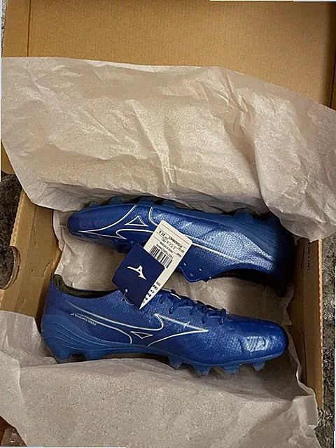 Mizuno Alpha PRO Soccer Cleats Blue P1GA246427 JP27.5 US9.5 New Japan