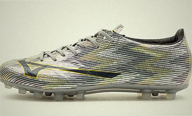 Mizuno Men Alpha α II JAPAN AG Cleats Silver Football Boot GYM Spike P1GA256104
