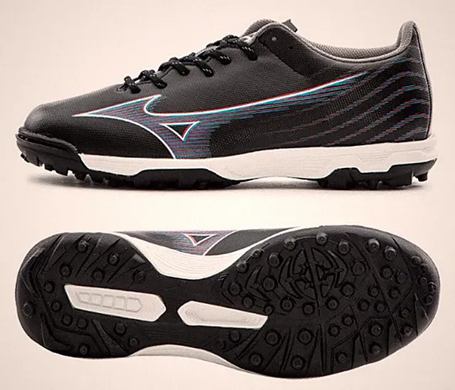 Mizuno Men Alpha Select AS Wide Cleats Black Football Spike GYM Shoes P1GD236601