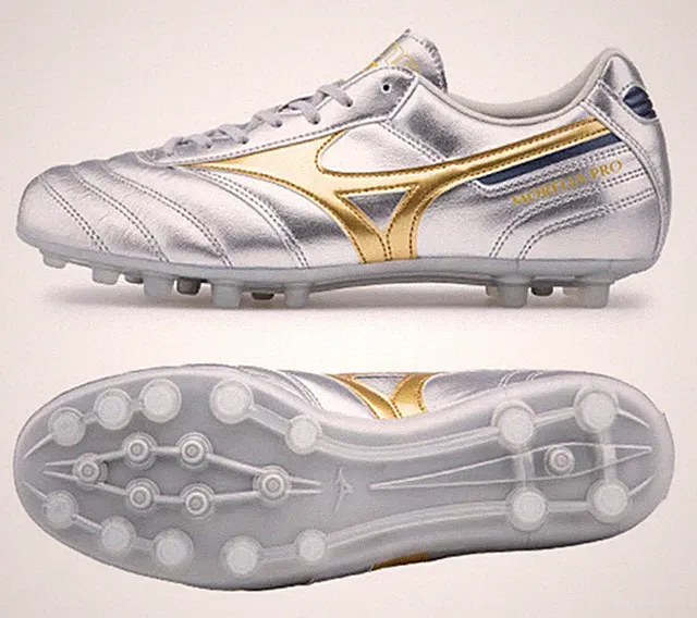 Mizuno Men Morelia II Pro AG Cleat Silver Football Spike Futsal Shoe P1GA251404