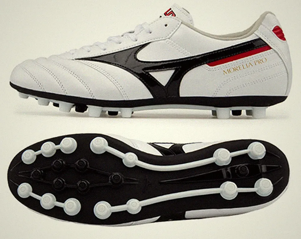 Mizuno Men Morelia II PRO AG Cleats White Football Soccer GYM Spike P1GA250709