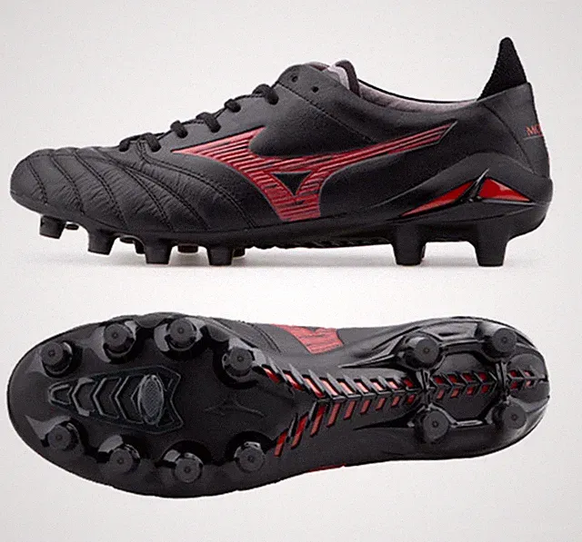 Mizuno Men Morelia Neo IV Elite MD Cleats Black Football Boot Spike P1GA253200