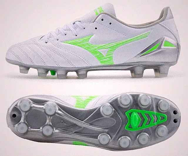 Mizuno Men Morelia Neo IV PRO MD Cleats White Football Boot GYM Spike P1GA253437