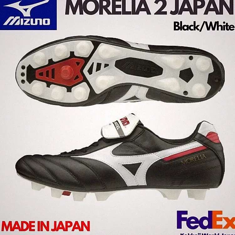 Mizuno Men's Soccer Cleats MORELIA 2 JAPAN Black P1GA200001 Made in Japan 2020