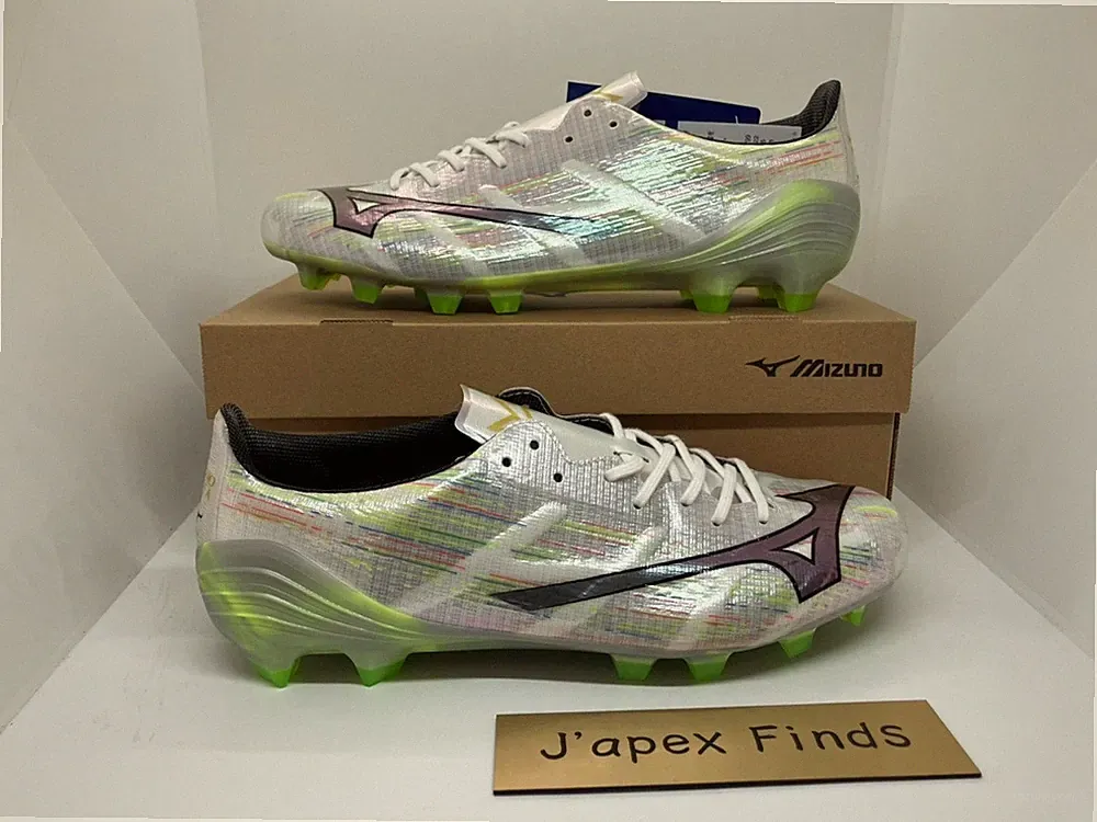 MIZUNO Mizuno Alpha 2 ELITE P1GA2562 09 Soccer Cleats White Black Men Custom