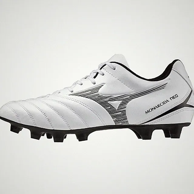 MIZUNO Monarchida NEO III SELECT P1GA2425 09 White Black Width 3E Soccer Cleats