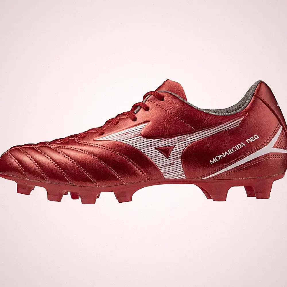 Mizuno Monarcida NEO 3 SELECT Soccer Cleats Wide Lightweight Ruby Red 3E Japan