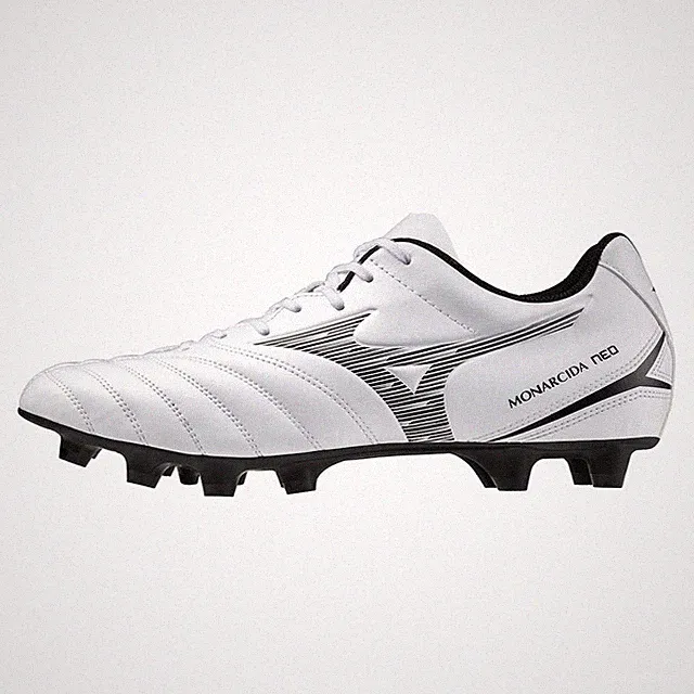 Mizuno Monarcida NEO 3 SELECT Soccer Cleats Wide Lightweight White/Black 3E Fr J