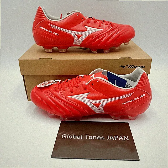 MIZUNO MONARCIDA NEO 3 SW KL P1GA242760 Red 4E Soccer Futsal Cleats Men's US6-12