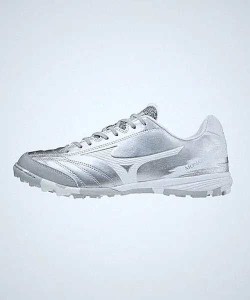 Mizuno Monarcida Neo Sala Pro Mens Turf Soccer Shoes Silver White Q1GB212103