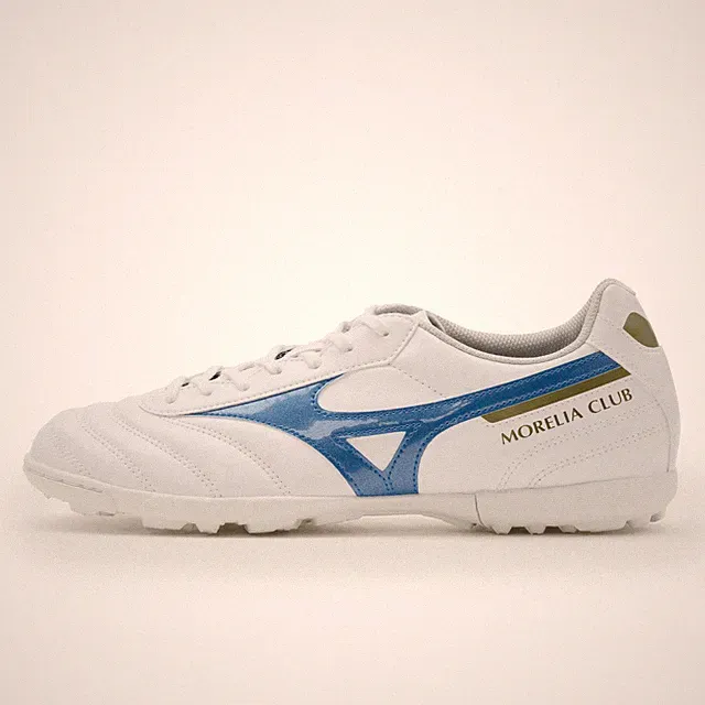 Mizuno Morelia II Club AS Mens Turf Soccer Shoes Wide (2E) White Razor Blue