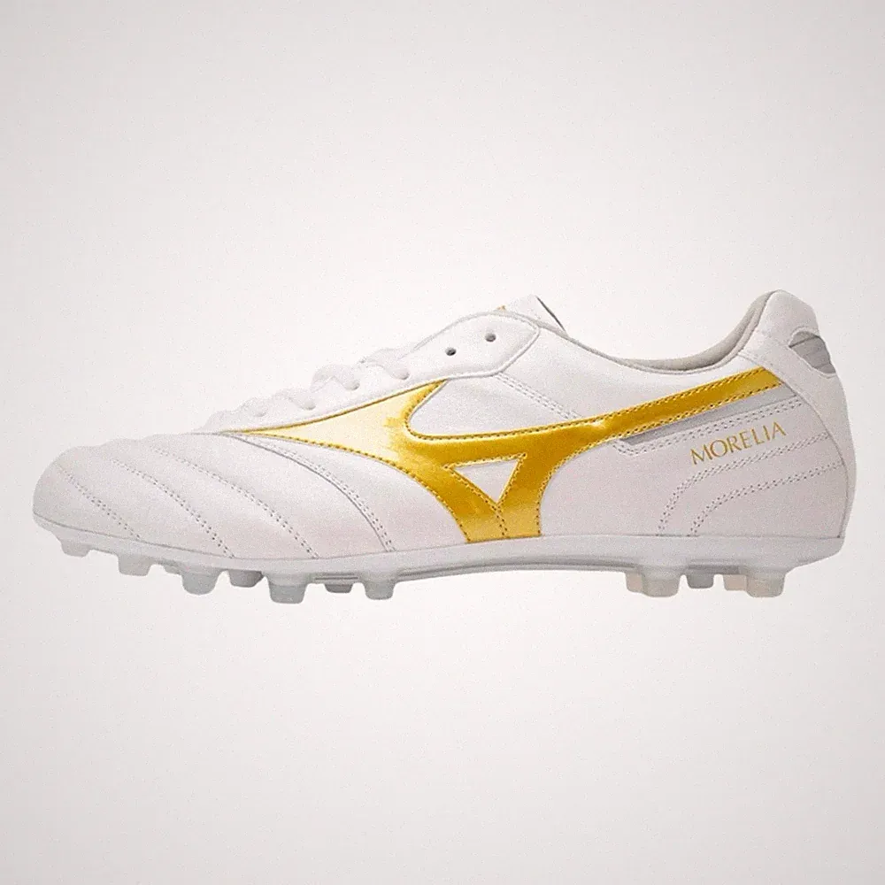 Mizuno Morelia II Elite AG US 10 Soccer Cleats Football Boots Gold White