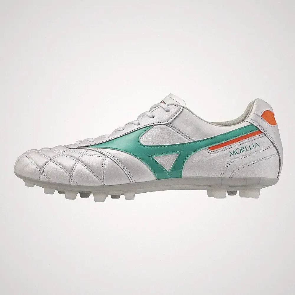 MIZUNO Morelia II JAPAN AG P1GA2603 35 Super White Pearl Green 2E Soccer Cleats