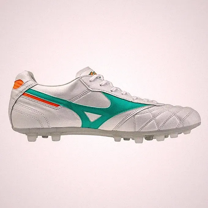 MIZUNO MORELIA II JAPAN AG P1GA2603 35 White Pearl/Green Unisex Soccer Cleats