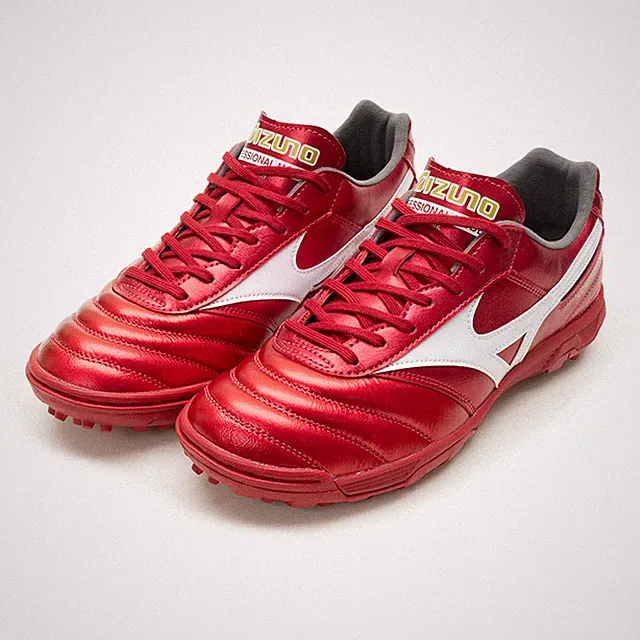 Mizuno Morelia II Pro AS Mens Turf Soccer Shoes 40th Ann. Red Wide P1GD250660