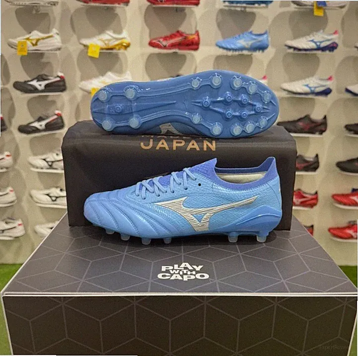 Mizuno Morelia Neo IV Beta Japan AG Soccer Cleats Made in Japan Blue P1GA264125
