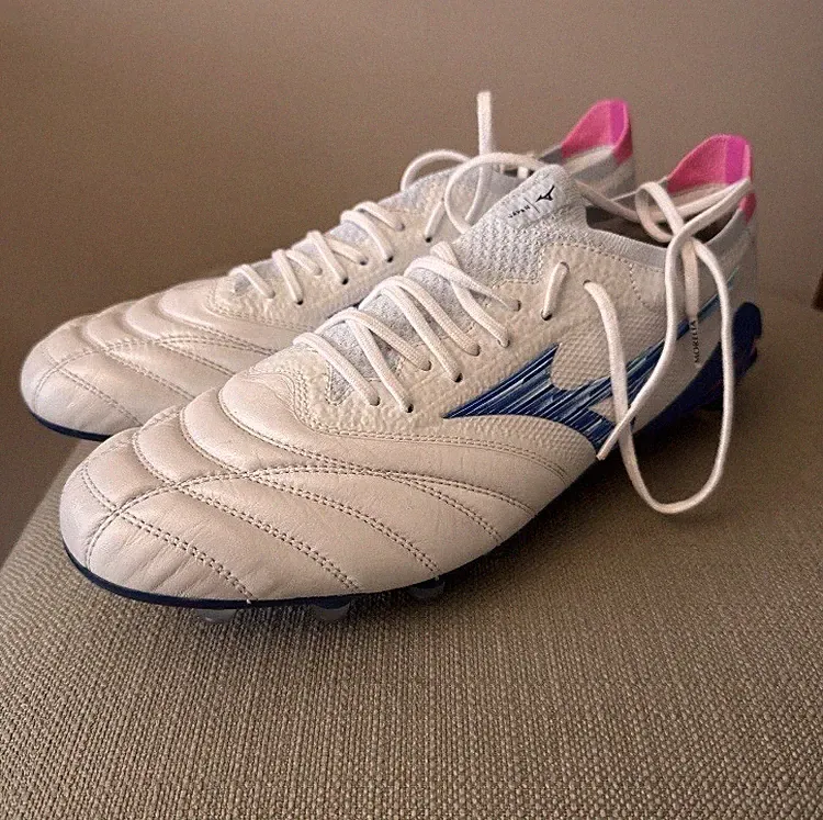 Mizuno Morelia Neo IV Beta Made In Japan FG White Blue Pink M 9.5 [P1GA254025]
