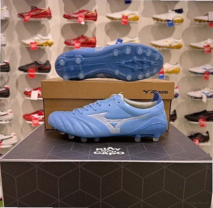 Mizuno Morelia Neo IV Elite AG Soccer Cleats Football Boots Blue P1GA263325