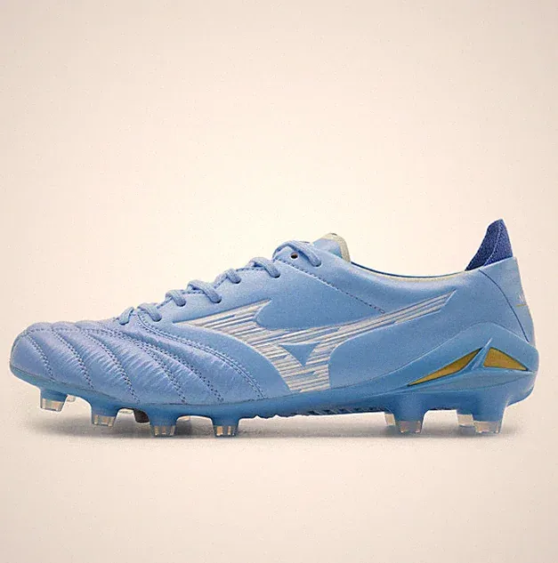 Mizuno Morelia Neo IV Elite MD Soccer Cleats Blue White P1GA263225