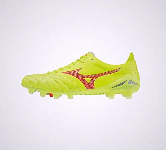 Mizuno MORELIA NEO IV ELITE YellowCoral Football Soccer Cleats Shoe P1GA243245