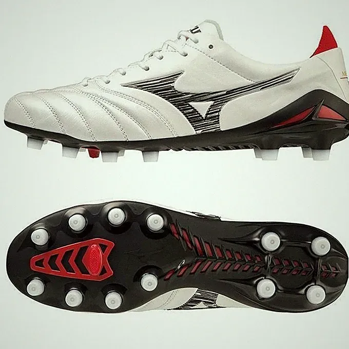 MIZUNO MORELIA NEO IV JAPAN P1GA2330 09 Soccer Cleats White Black 2E Authentic