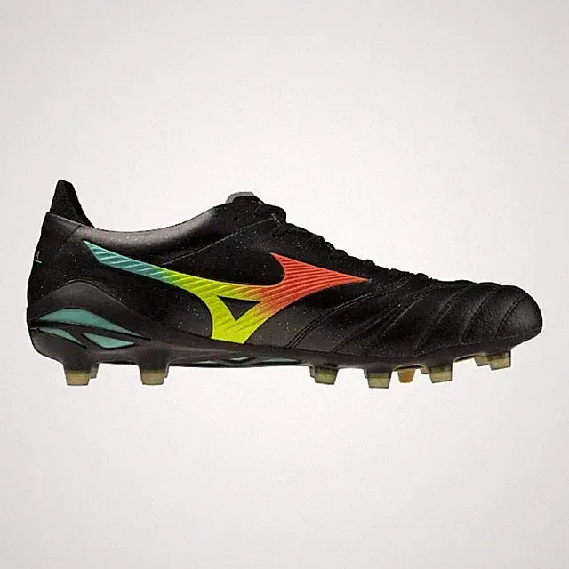 MIZUNO MORELIA NEO V JAPAN P1GA2680 00 Black/Orange/Yellow Unisex Soccer Cleats