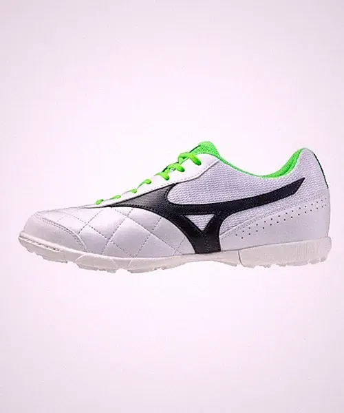 Mizuno Morelia Sala Club Mens Turf Soccer Shoes Wide (2E) White Black Green