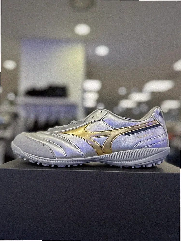 Mizuno Morelia Sala Pro Mens Turf Soccer Shoes Galaxy Silver Gold Q1GB251304