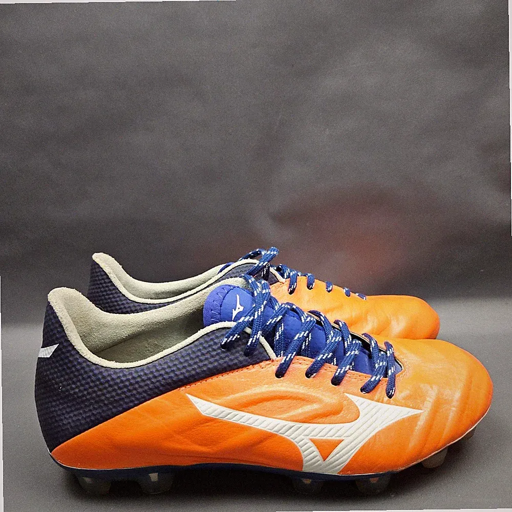 Mizuno Rebula 2 V1 Soccer Cleats FG Mens Size 6.5 Orange Leather Made In Japan