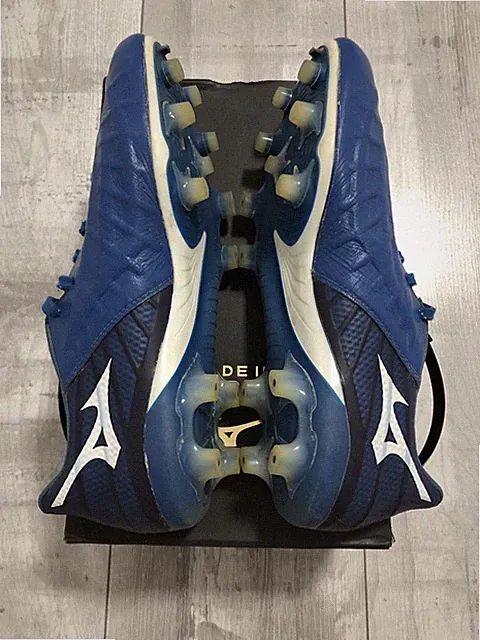 Mizuno Rebula 3 Japan Elite Professional Football Soccer Cleats Blue Leather