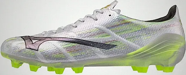 MIZUNO Soccer Cleats ALPHA 2 ELITE P1GA2562 09 White x Black Iridescent