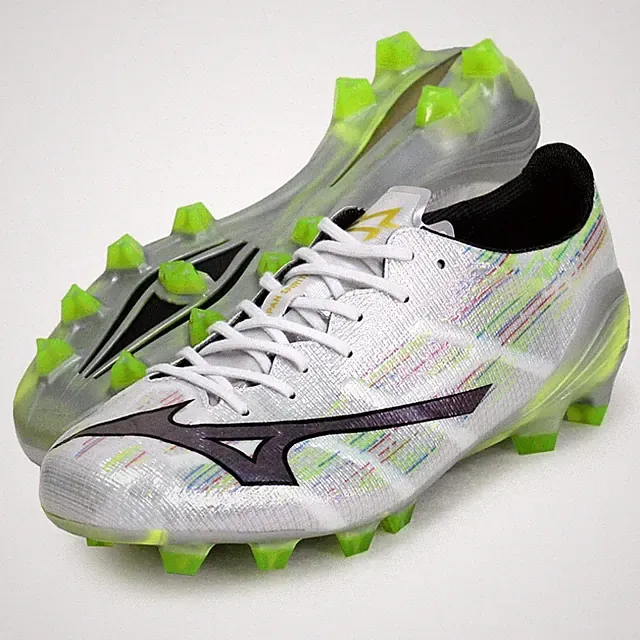 MIZUNO Soccer Cleats Alpha 2 JAPAN 25SS P1GA2560 09 White/Black Iridescent New