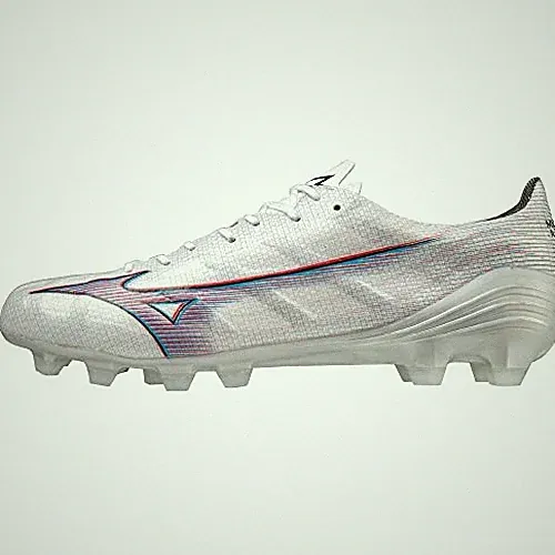 Mizuno Soccer Cleats Alpha PROP1 GA2364 White/Ignition Red/Blue 26cm US8