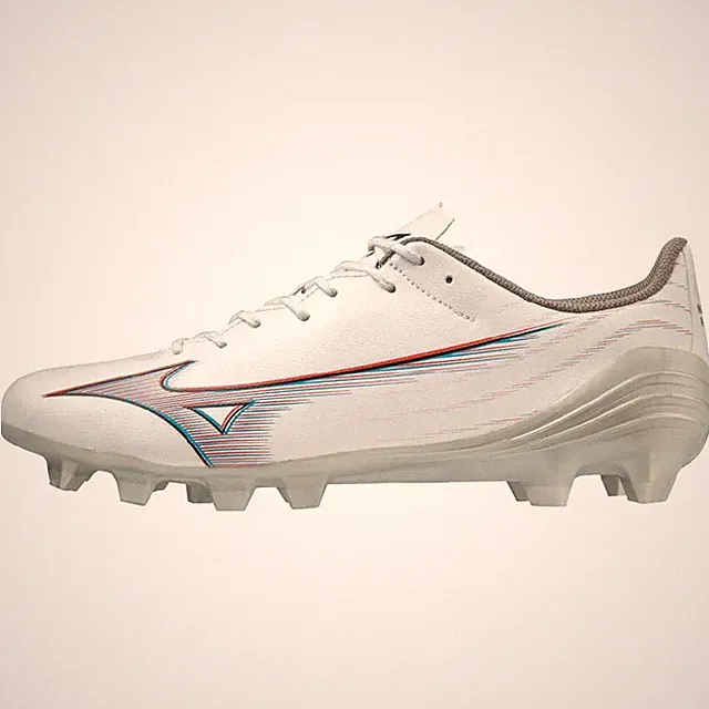 MIZUNO α Soccer Cleats Lightweight White/Red/Blue 24.5-28.5 cm 2E From Japan