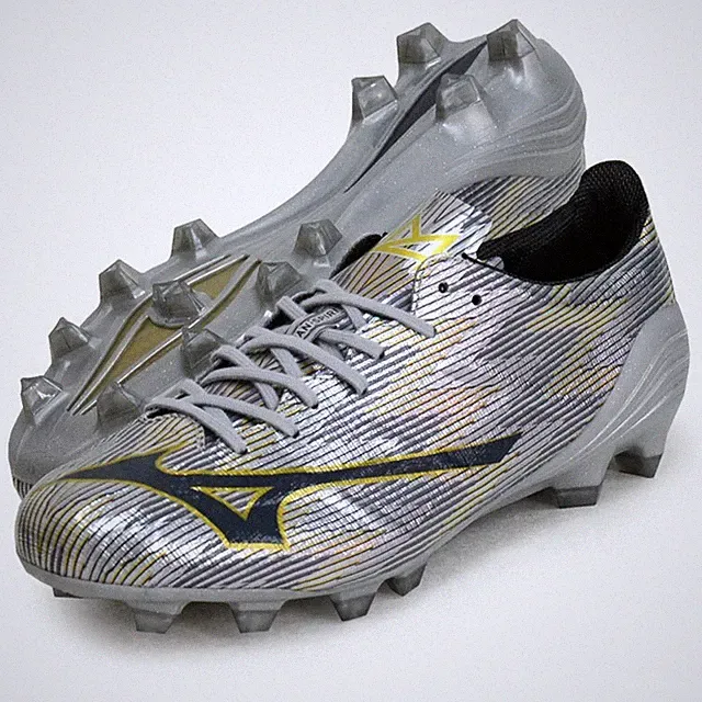 MIZUNO Soccer Cleats Mizuno Alpha 2 JAPAN P1GA256004 Galaxy Silver/Navy NEW