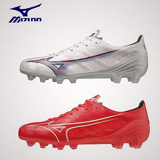 MIZUNO SOCCER CLEATS MIZUNO ALPHA ELITE P1GA2362 WHITE (09), RED (64) New