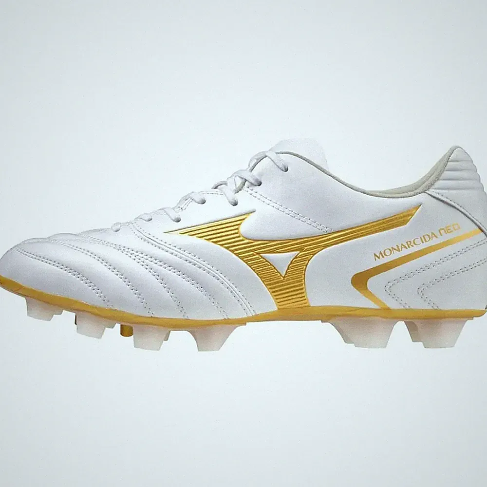 Mizuno Soccer Cleats Monarcida NEO 2 SW White/Gold 4E Wide Sizes Fr Japan