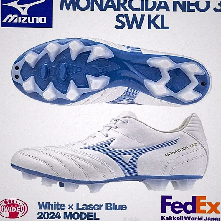 MIZUNO Soccer Cleats MONARCIDA NEO 3 SW KL P1GA242725 Blue SUPER WIDE