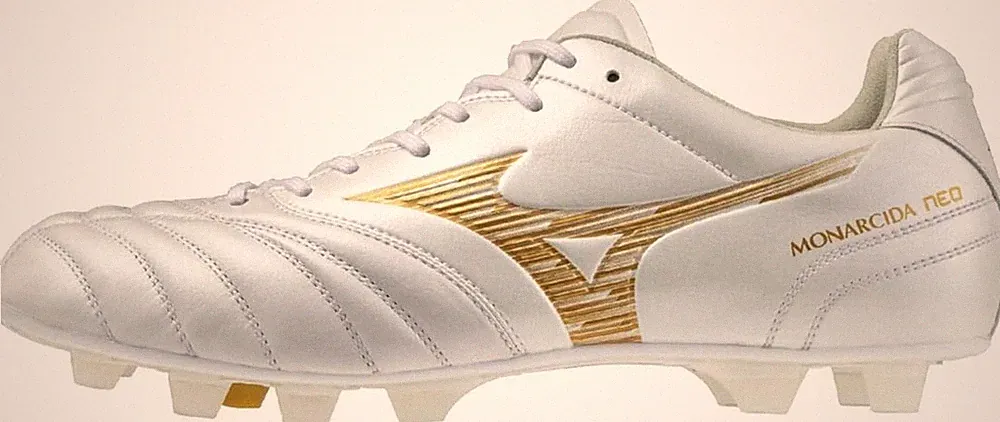 MIZUNO Soccer Cleats MONARCIDA NEO 3 WIDE ELITE P1GA2621 Super White Pearl/Gold