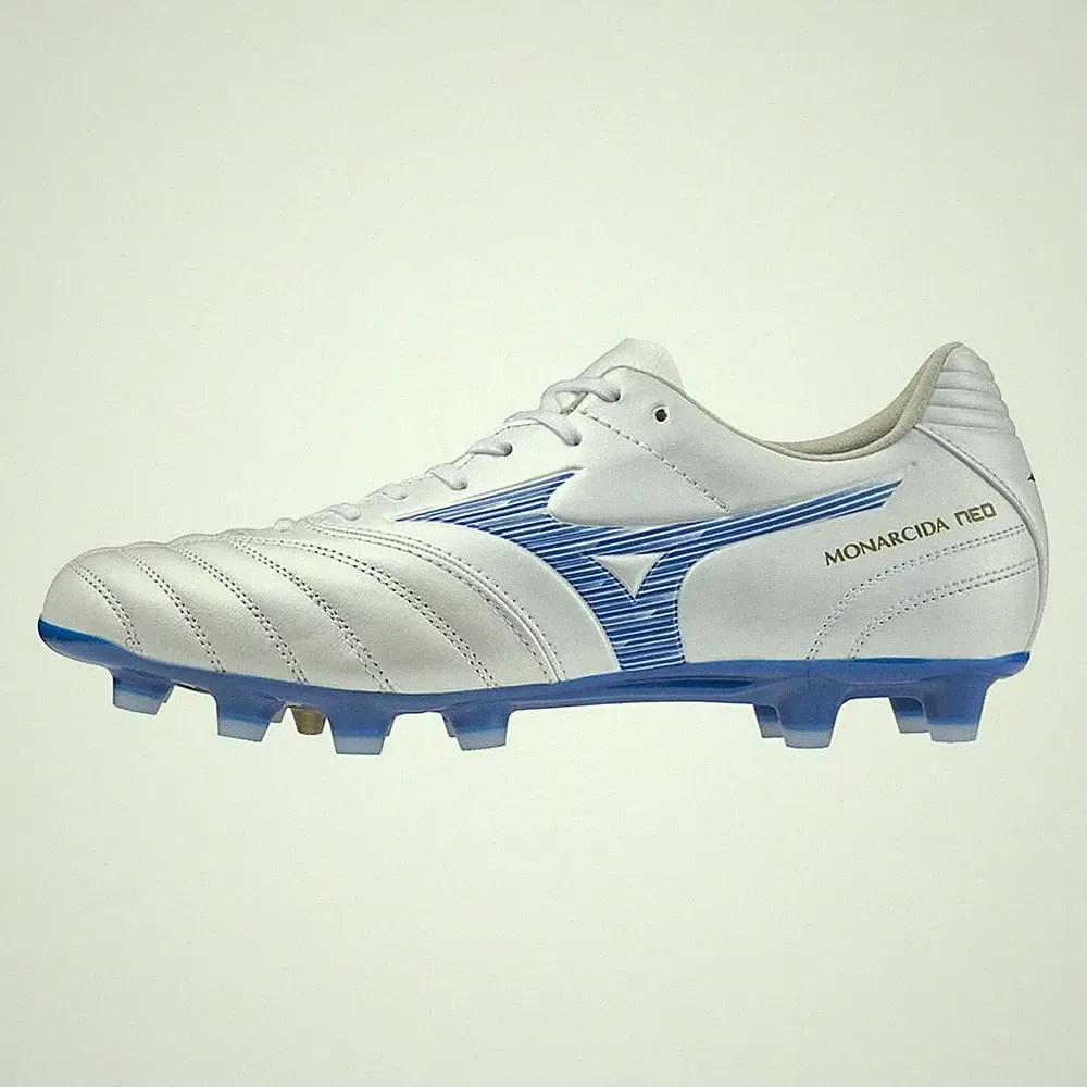 Mizuno Soccer Cleats Monarcida NEO 3 Wide PRO Lightweight White/Blue 3E Fr Japan