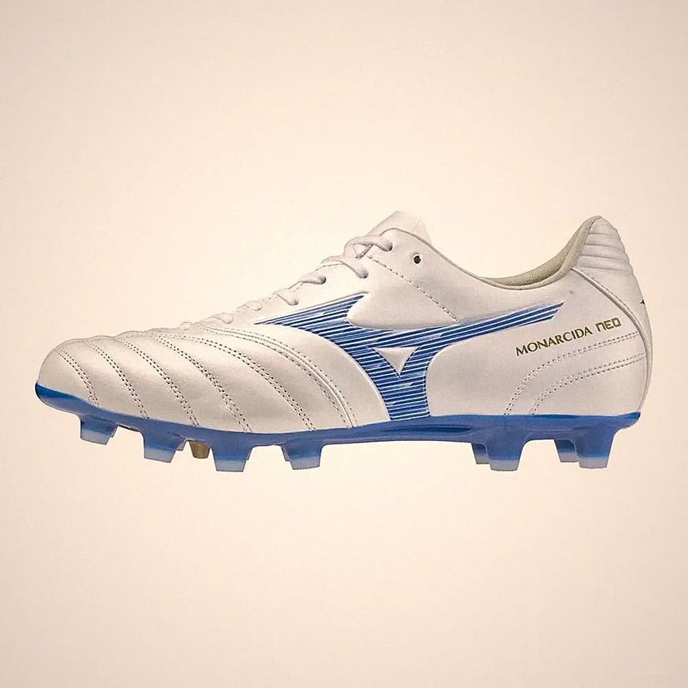 Mizuno Soccer Cleats Monarcida NEO 3 Wide PRO Lightweight White/Blue 3E Fr Japan