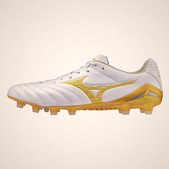 Mizuno Soccer Cleats Monarcida NEO3 PRO Unisex White/Gold 2E From Japan