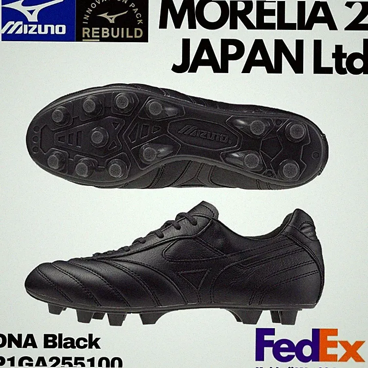 Mizuno Soccer Cleats MORELIA 2 JAPAN Ltd P1GA255100 DNA BLACK 2025 NEW!!