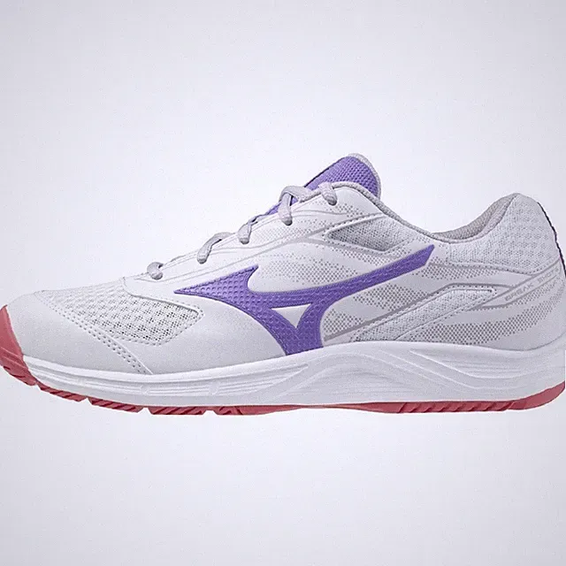 Mizuno Tennis Soes BREAK SHOT 5 WIDE AC 61GA254167 White/Purple 2E 2025SS UNISEX