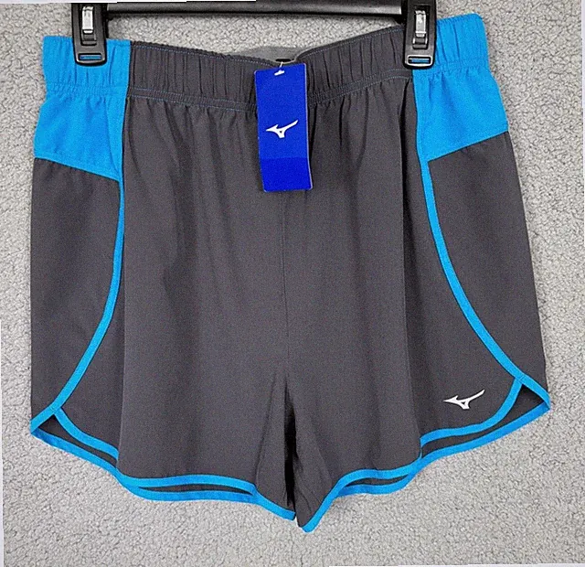 Mizuno Women's Atlanta Cover up Volleyball Shorts Charcoal Diva Blue Medium NWTs