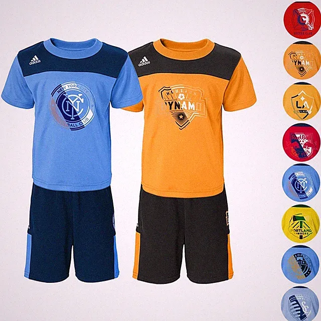 MLS Adidas Climalite Ultimate T-Shirt & Shorts Set Infant Toddler (12 Months-4T)