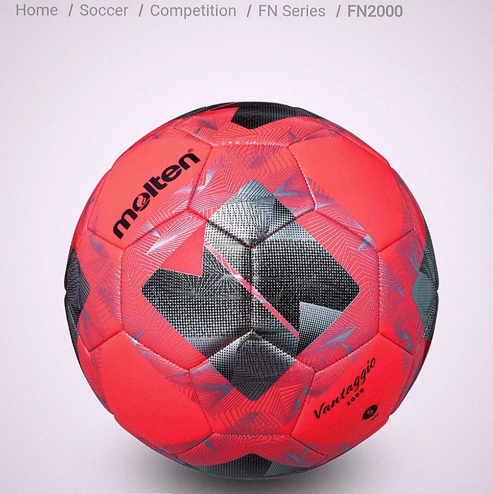 Molten F5N2000-RW Black/Red Soccer Ball Balon de Futbol Size 5